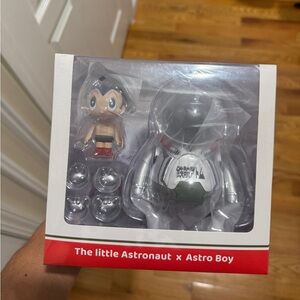 Kidrobot x The Little Astronaut x Astro Boy Silver Toy Set RARE LIMITED